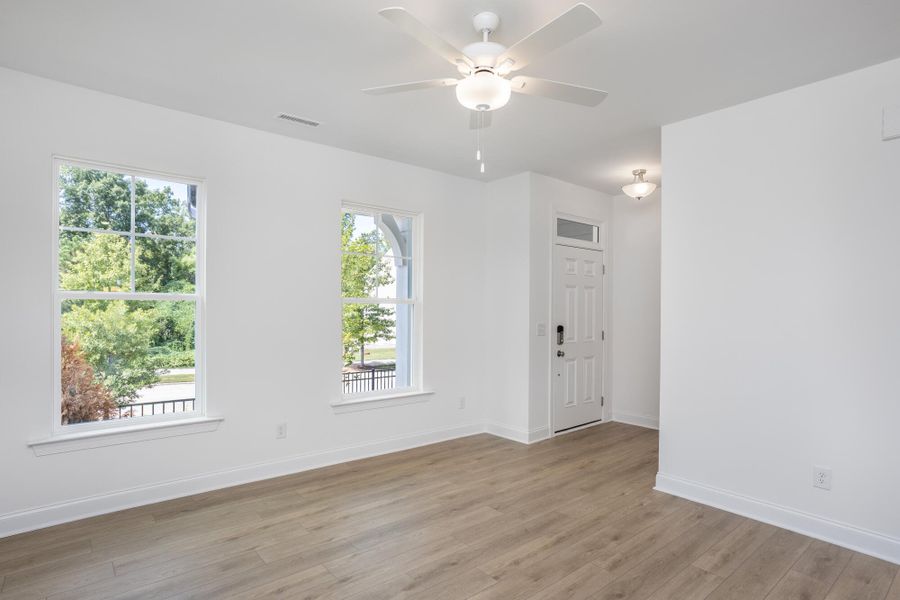 Spacious, unfurnished interior of a new home in Enclave at Traditions Townhomes, Wake Forest (Image 11).