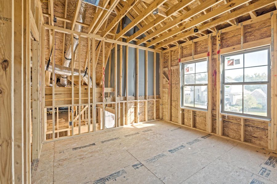 In-progress construction of a new home in The Park and The Reserve, Fulshear, TX (Image 9).