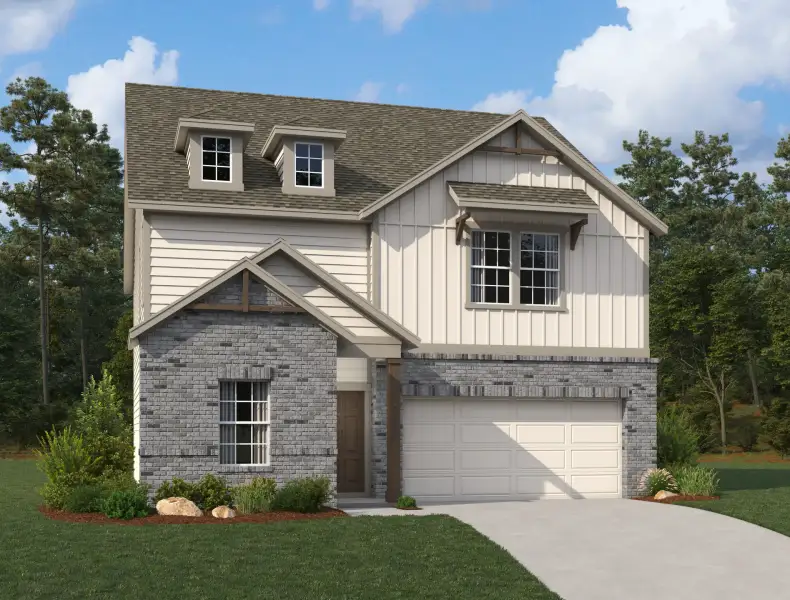 Representative exterior photo of a completed home built from the Colton by Ashton Woods in Saddlebrook Ranch, Schertz, TX (Image 13).
