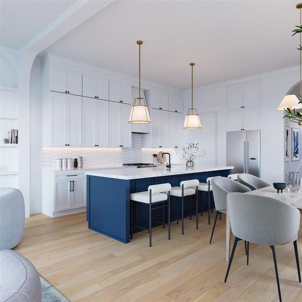 Furnished interior view inside a new home in , Dallas (Image 3). Furnished interior view inside a new home in , Dallas (Image 3).