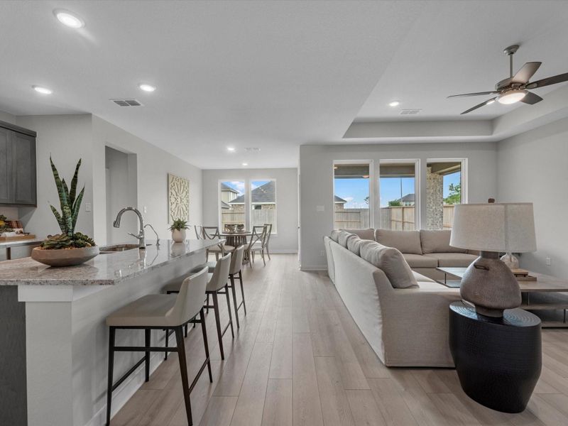 Furnished interior view inside a new home in Mason Woods, Cypress (Image 9).