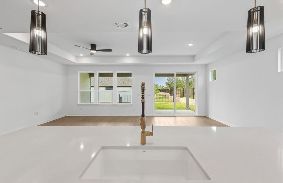 Spacious, unfurnished interior of a new home in Sun City Texas, Georgetown (Image 38). Spacious, unfurnished interior of a new home in Sun City Texas, Georgetown (Image 38).