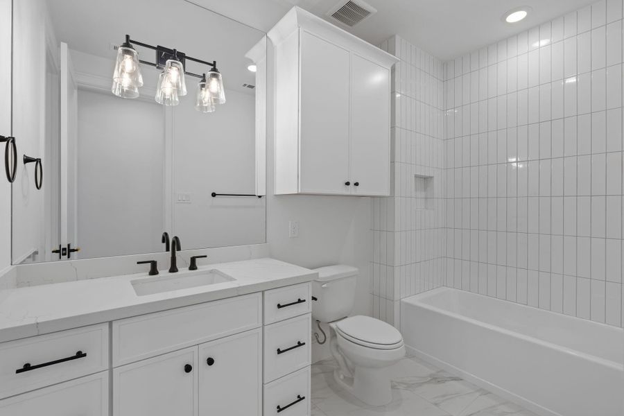 Furnished interior view inside a new home in , Houston (Image 32).