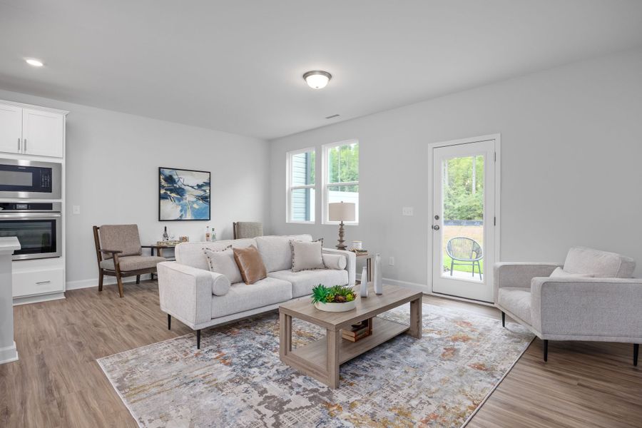 Representative furnished interior of a home built from the The Warren by Davidson Homes LLC in Gregory Village Townhomes, Lillington (Image 11).