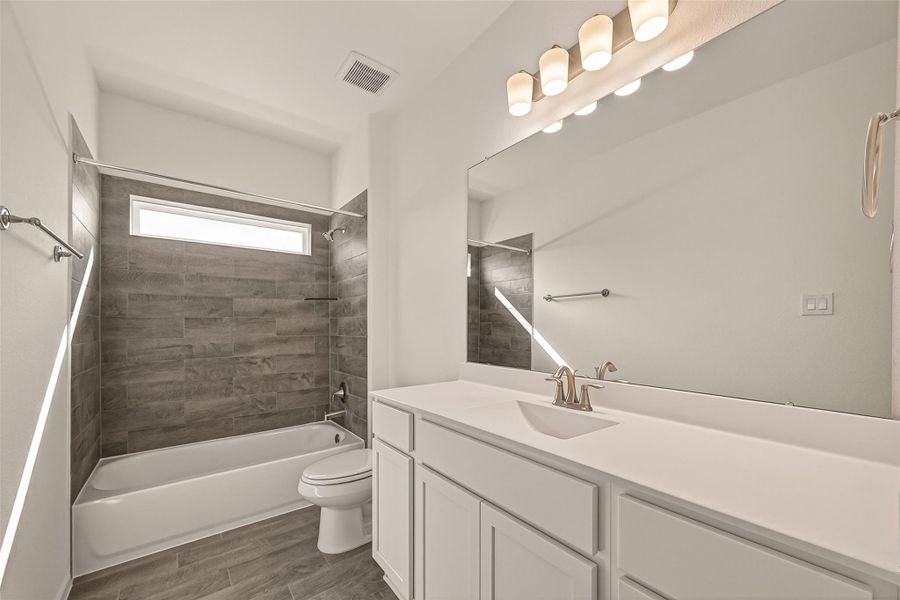 Furnished interior view inside a new home in Rates starting as low as, Iowa Colony (Image 10).