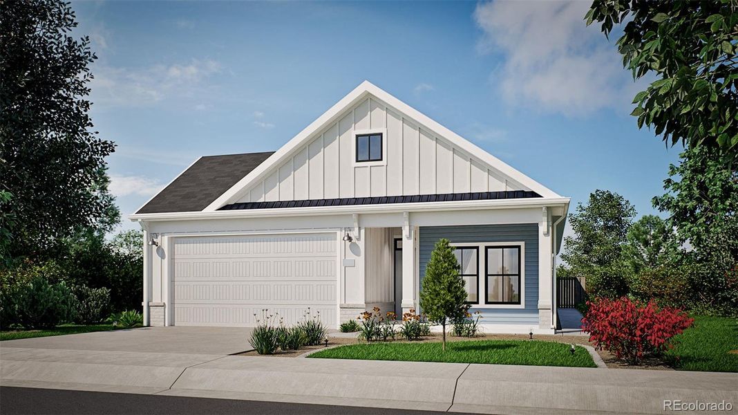 Rockaway Elevation B 2 Car