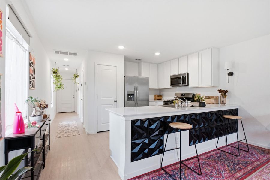 Furnished interior view inside a new home in Tavola, New Caney (Image 6).