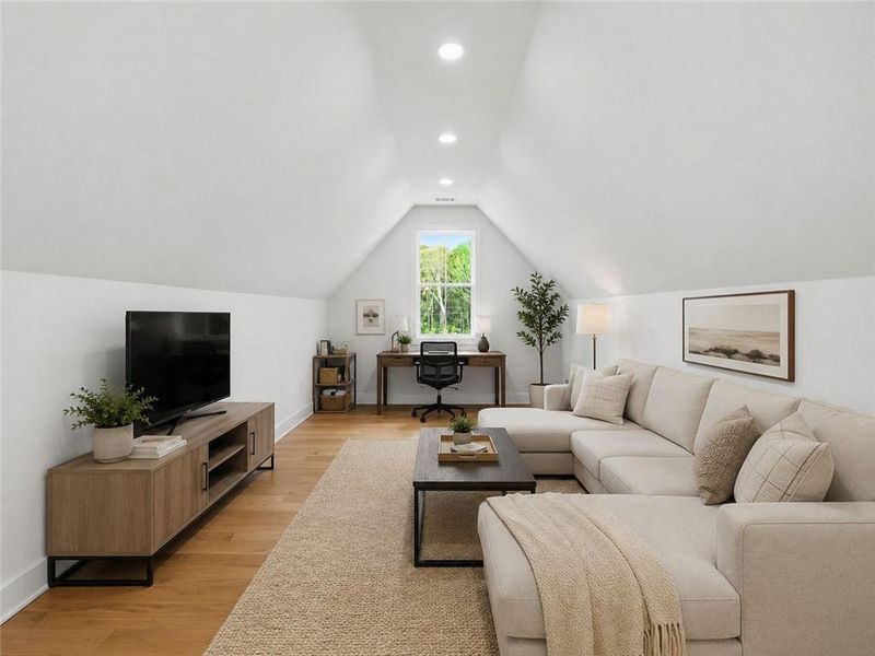 Furnished interior view inside a new home in , Marietta (Image 39).