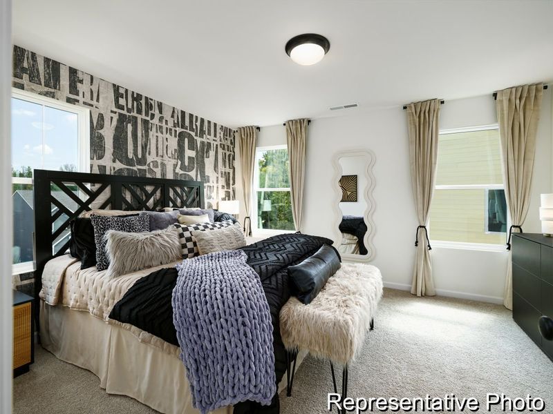 Furnished interior view inside a new home in Penley Place Townhomes, Clover (Image 13). Furnished interior view inside a new home in Penley Place Townhomes, Clover (Image 13).