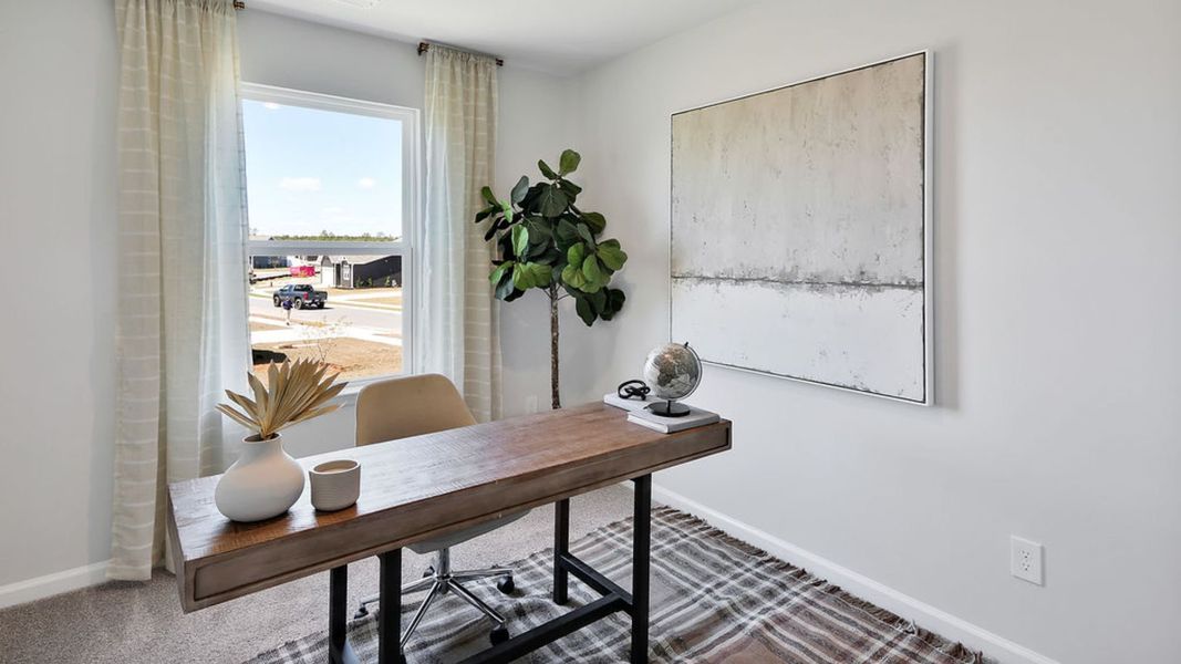 Representative furnished interior of a home built from the MITCHELL TOWNHOME by D.R. Horton in Grayson Park Townhomes, Leland (Image 16). Representative furnished interior of a home built from the MITCHELL TOWNHOME by D.R. Horton in Grayson Park Townhomes, Leland (Image 16).