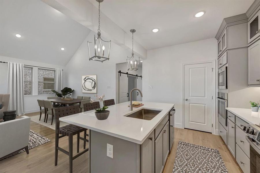 Furnished interior view inside a new home in Timberbrook, Justin (Image 27). Furnished interior view inside a new home in Timberbrook, Justin (Image 27).