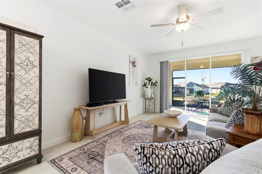 Furnished interior view inside a new home in , San Antonio (Image 34).