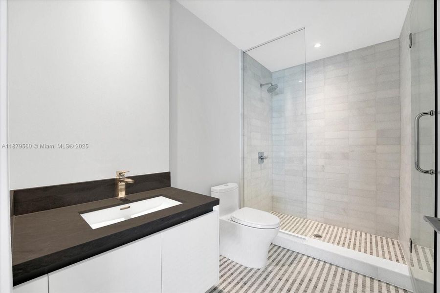 Furnished interior view inside a new home in , Miami (Image 9).