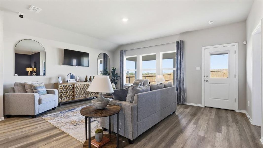 Furnished interior view inside a new home in Meadowbrook Estates, Cleburne (Image 24). Furnished interior view inside a new home in Meadowbrook Estates, Cleburne (Image 24).