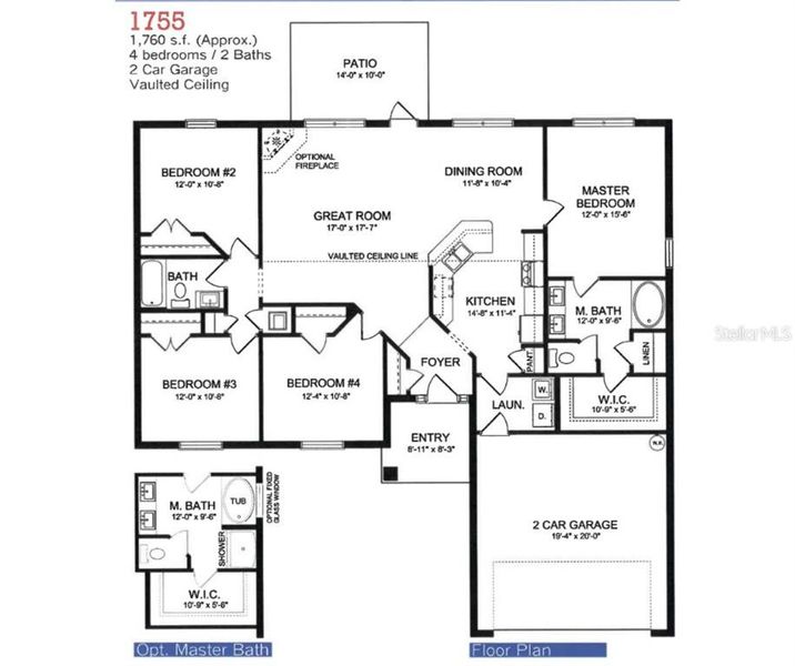 2D floor plan layout of this home in Rotonda, Rotonda West, FL (Image 3).
