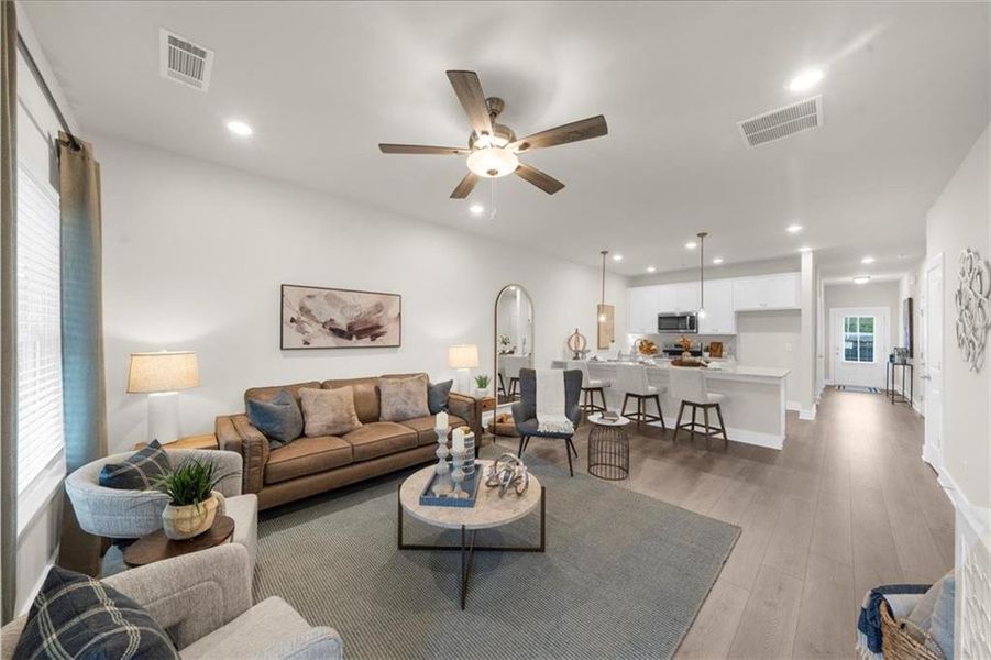 Furnished interior view inside a new home in , Dawsonville (Image 11).