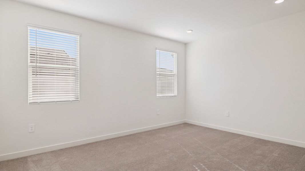 Spacious, unfurnished interior of a new home in The Ridge at Stone Butte, Phoenix (Image 18). Spacious, unfurnished interior of a new home in The Ridge at Stone Butte, Phoenix (Image 18).