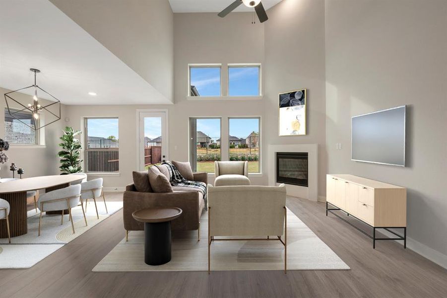 Furnished interior view inside a new home in Mantua Point Classics, Van Alstyne (Image 7).