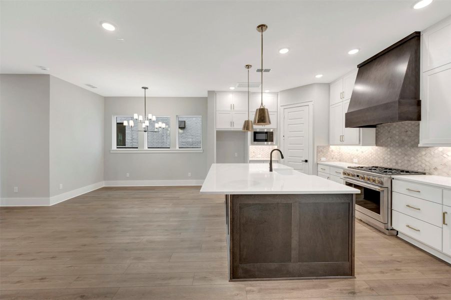 Furnished interior view inside a new home in Easthaven at Bridgeland Central - Horizon Collection, Cypress (Image 4).