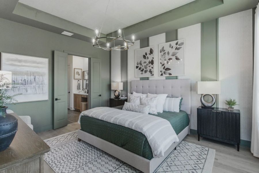 Furnished interior view inside a new home in Prominence Urban, San Antonio (Image 12).
