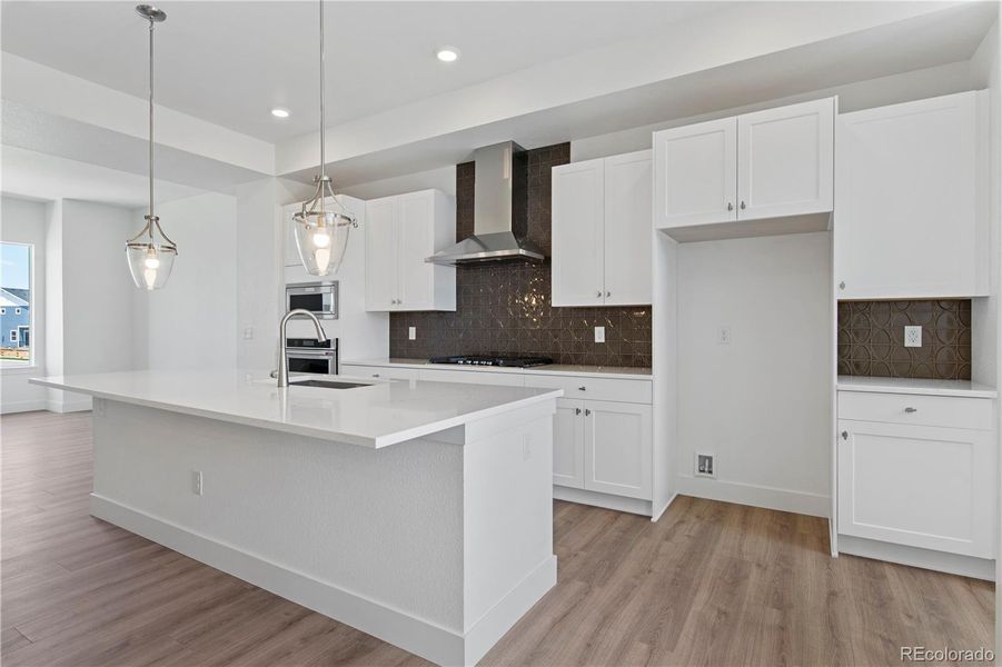 Furnished interior view inside a new home in Dillon Pointe - Skyview, Broomfield (Image 9).