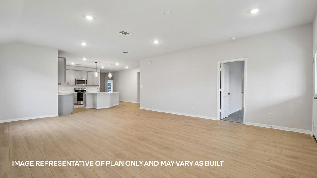 Spacious, unfurnished interior of a new home in Trails at Wildhorse, Austin (Image 29).
