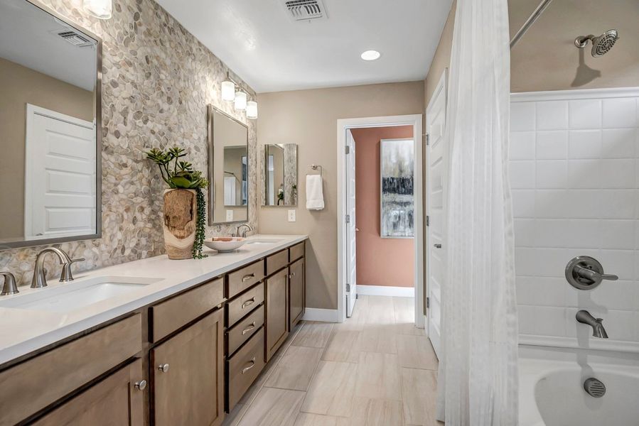 Furnished interior view inside a new home in Ironwood Villages at North Creek, Queen Creek (Image 19).