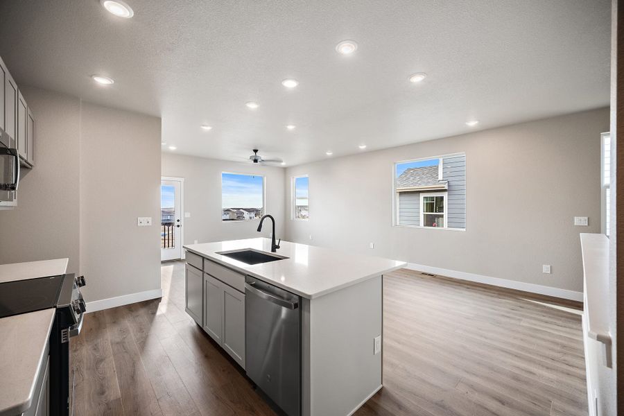 Furnished interior view inside a new home in Trails at Aspen Ridge-3, Colorado Springs (Image 14).