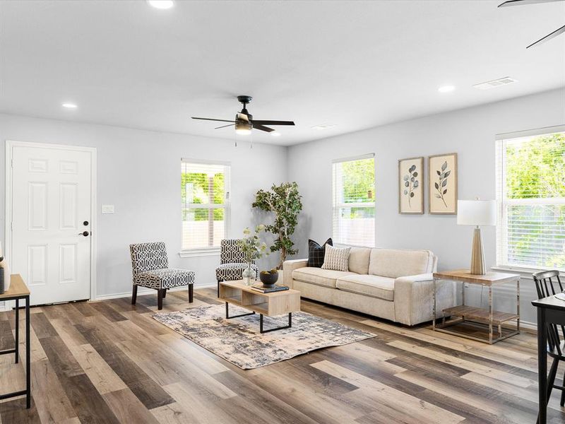 Furnished interior view inside a new home in , Fort Worth (Image 6). Furnished interior view inside a new home in , Fort Worth (Image 6).