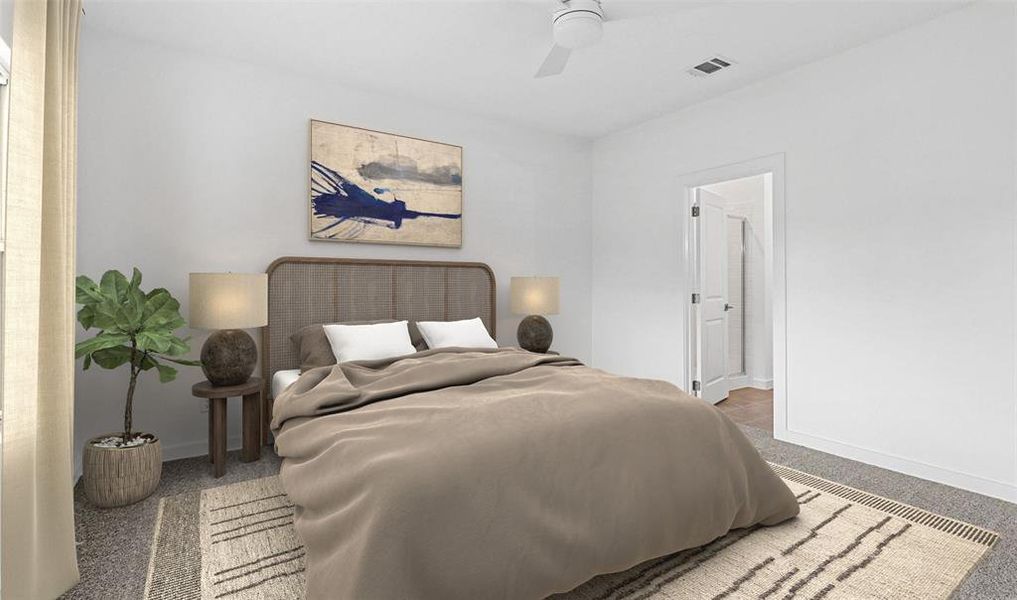 Furnished interior view inside a new home in Rolling Ridge, Van Alstyne (Image 16). Furnished interior view inside a new home in Rolling Ridge, Van Alstyne (Image 16).