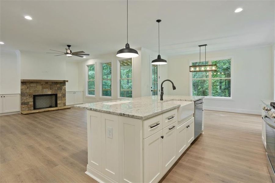Furnished interior view inside a new home in , Canton (Image 22).
