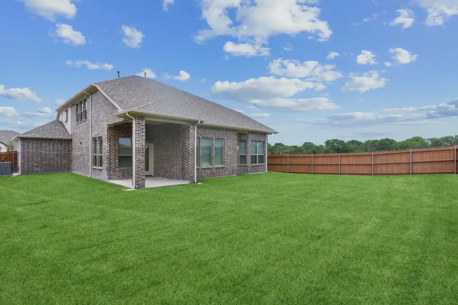 Representative exterior details of a home built from the Wimberly by Chesmar Homes in Heartland 50's and 60's, Heartland (Image 3).