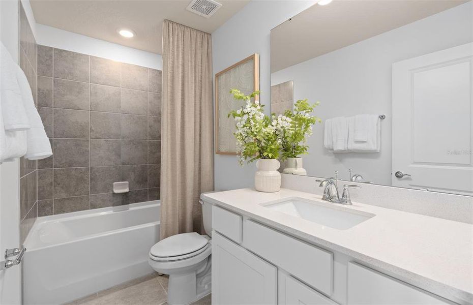 Furnished interior view inside a new home in EverBe, Orlando (Image 32).