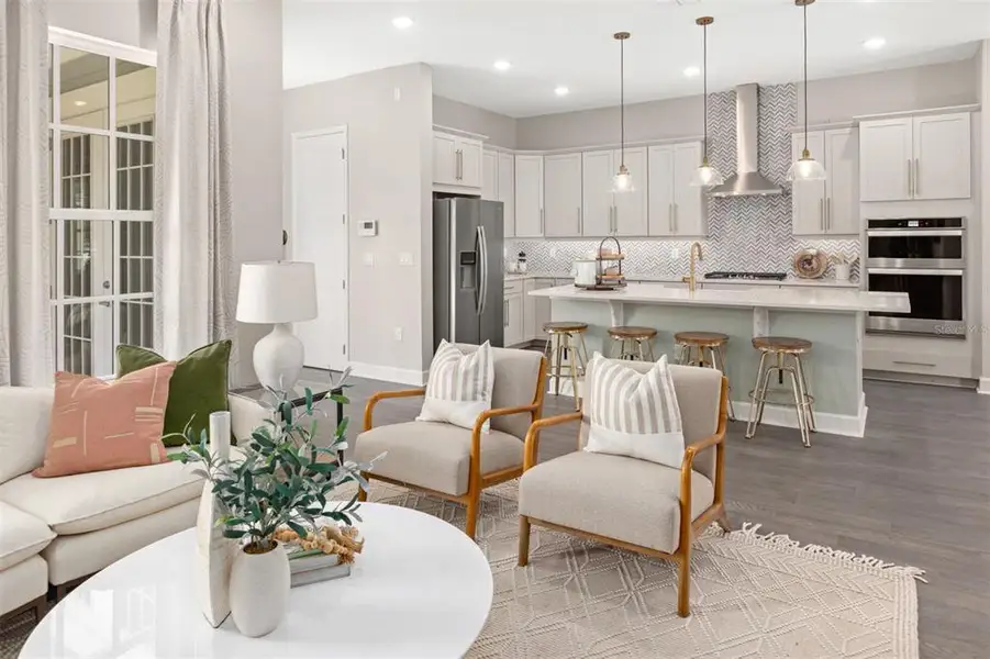 Furnished interior view inside a new home in Celebration - Island Village, Celebration (Image 17). Furnished interior view inside a new home in Celebration - Island Village, Celebration (Image 17).