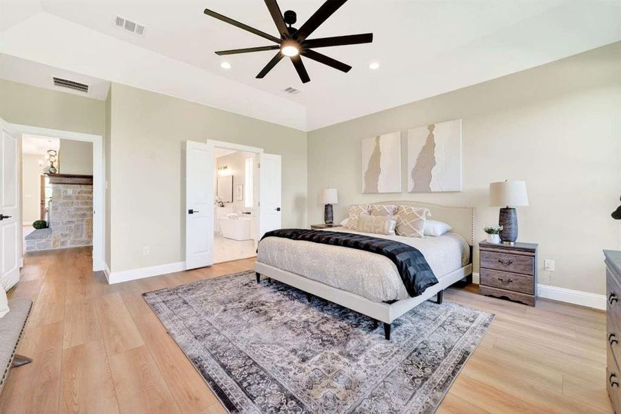 Furnished interior view inside a new home in , Royse City (Image 29).