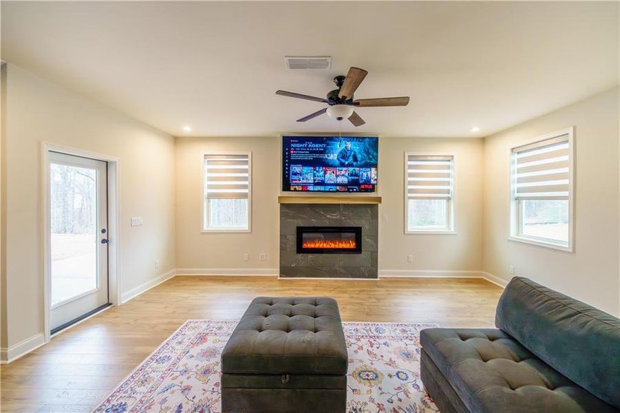 Furnished interior view inside a new home in , Powder Springs (Image 68). Furnished interior view inside a new home in , Powder Springs (Image 68).
