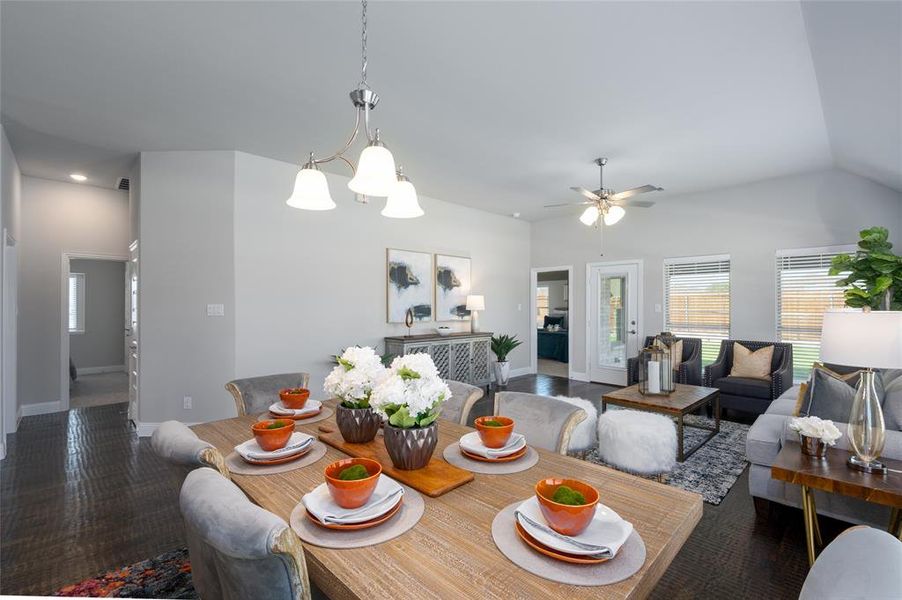 Furnished interior view inside a new home in Creekview Meadows, Pilot Point (Image 19).