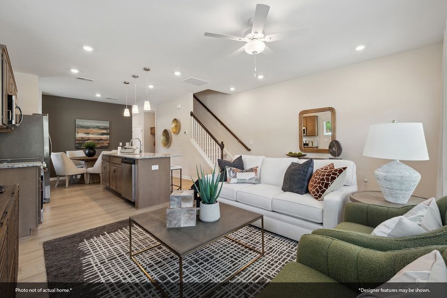 Furnished interior view inside a new home in Lakeview Village, Charlotte (Image 4).