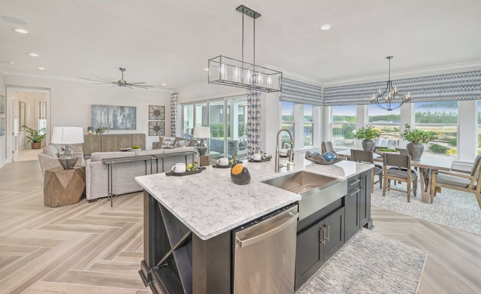 Furnished interior view inside a new home in Middlebourne, St. Johns (Image 17).