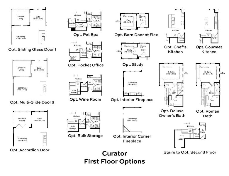 2D floor plan layout of this home in Summerwind Crossing at Lakes of Cane Bay, Summerville, SC (Image 3).