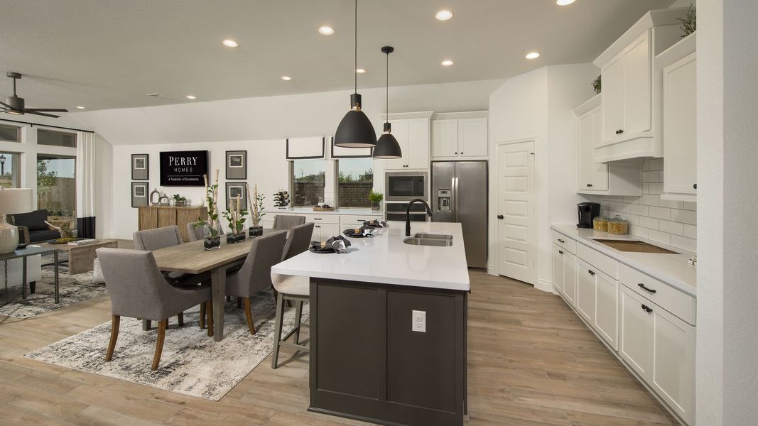 Furnished interior view inside a new home in Meadows of Mill Creek, Seguin (Image 58).