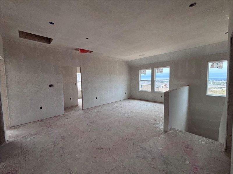 In-progress construction of a new home in The Colony 45s, Bastrop, TX (Image 23).