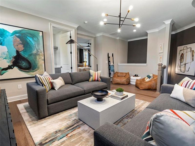 Furnished interior view inside a new home in , Suwanee (Image 15).