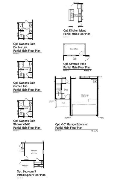 2D floor plan layout of this home in The Meadows at Hunters Ranch, San Antonio, TX (Image 5).