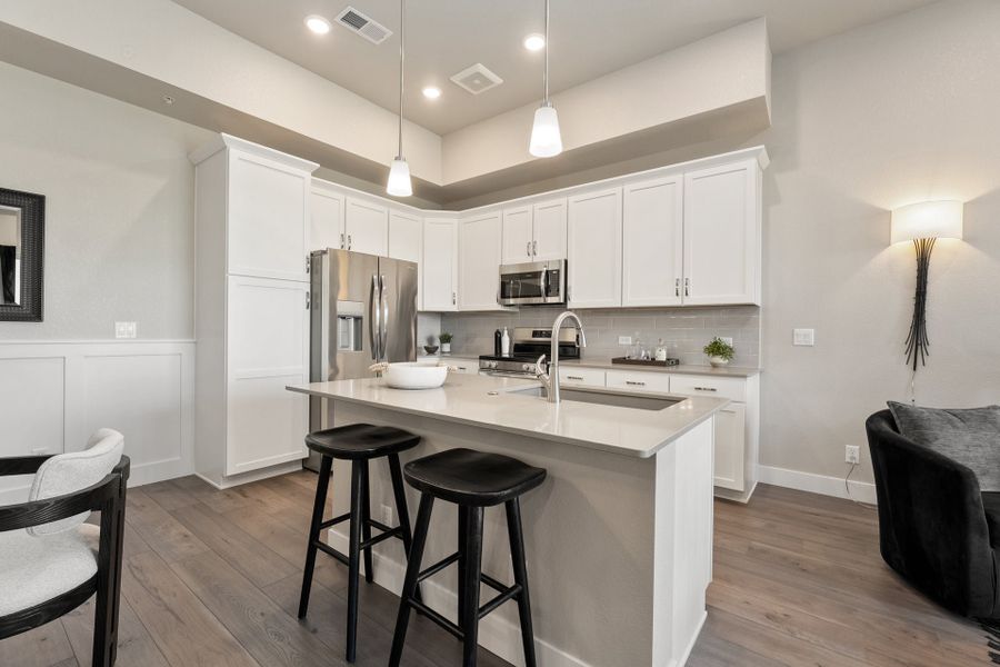 Representative furnished interior of a home built from the The Monarch by Landmark Homes in Highlands at Fox Hill, Longmont (Image 11). Representative furnished interior of a home built from the The Monarch by Landmark Homes in Highlands at Fox Hill, Longmont (Image 11).