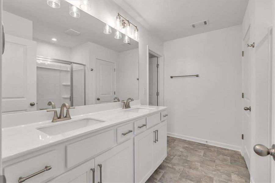 Furnished interior view inside a new home in The View at Groover's Lake, Lithia Springs (Image 12). Furnished interior view inside a new home in The View at Groover's Lake, Lithia Springs (Image 12).