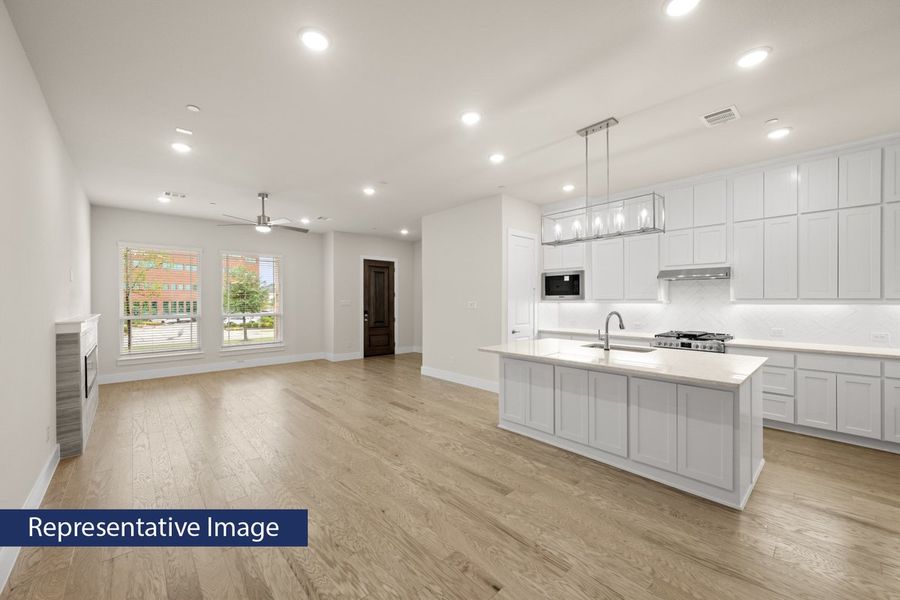 Representative furnished interior of a home built from the Oak R by First Texas Homes in The Abbey at Mercer Crossing, Farmers Branch (Image 6). Representative furnished interior of a home built from the Oak R by First Texas Homes in The Abbey at Mercer Crossing, Farmers Branch (Image 6).