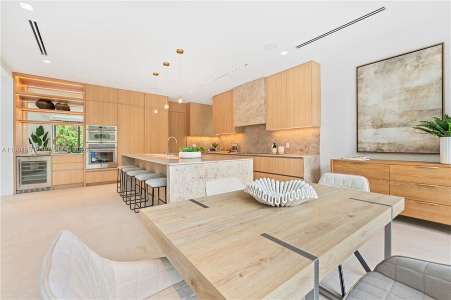 Furnished interior view inside a new home in , Miami (Image 37).