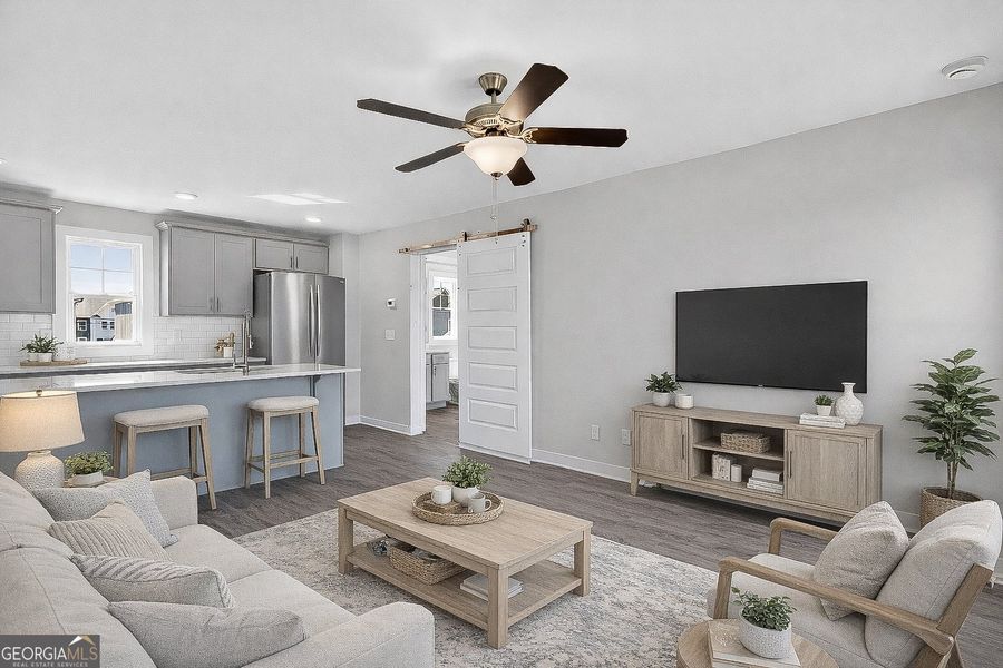 Furnished interior view inside a new home in The Cottages at East Lanier, Fayetteville (Image 8).