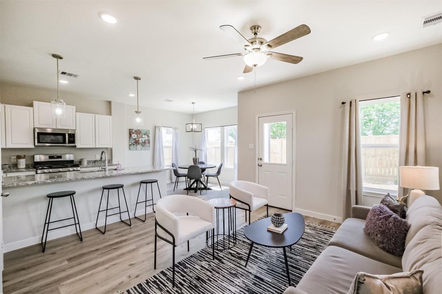 Furnished interior view inside a new home in , Houston (Image 29).